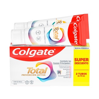 Pasta de Dentes Total Original Pack 2 embalagem 150 ml - Colgate