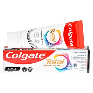 Pasta de Dentes Total Carvão embalagem 75 ml - Colgate