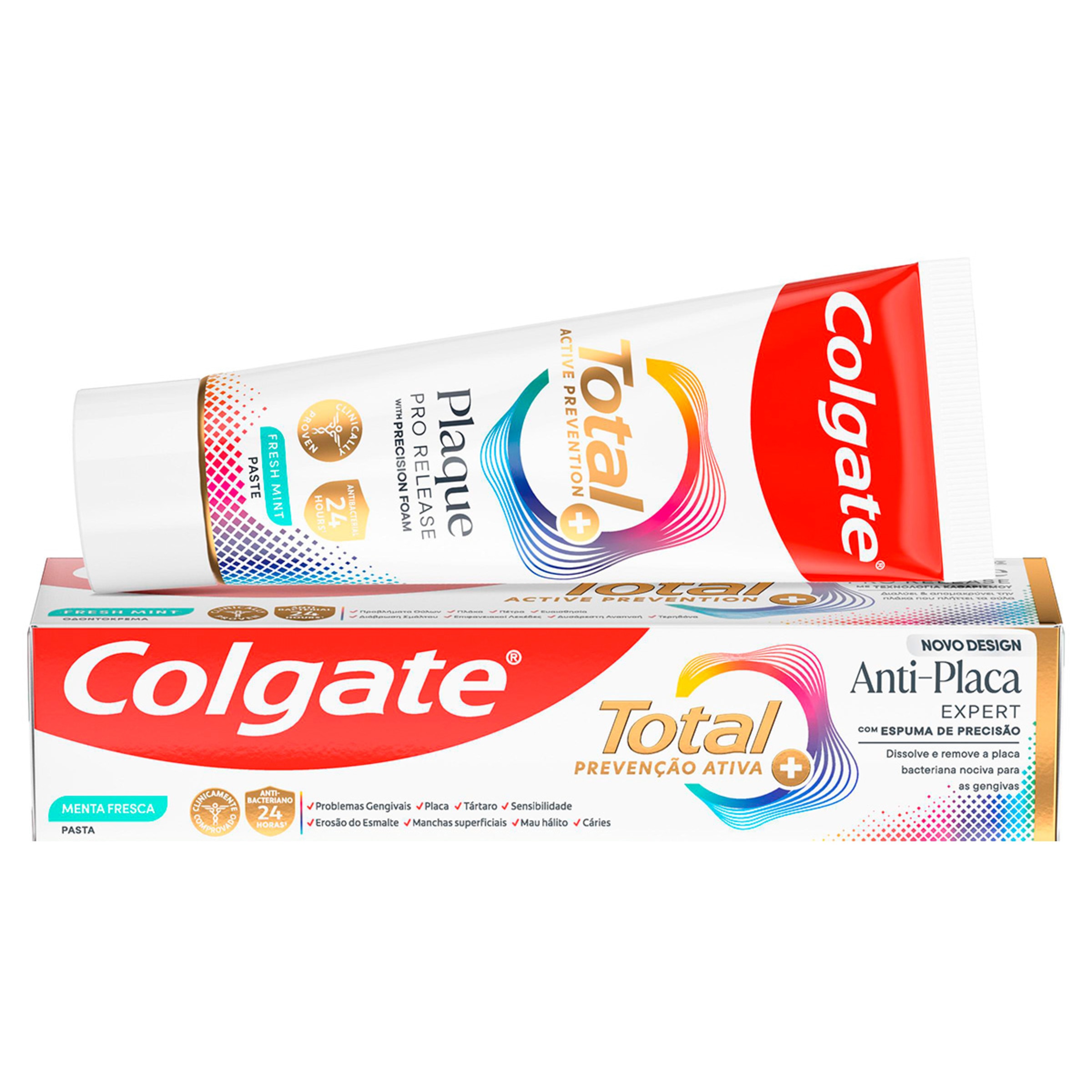Pasta  de Dentes Total Anti-Placa Menta Fresca embalagem 75 ml