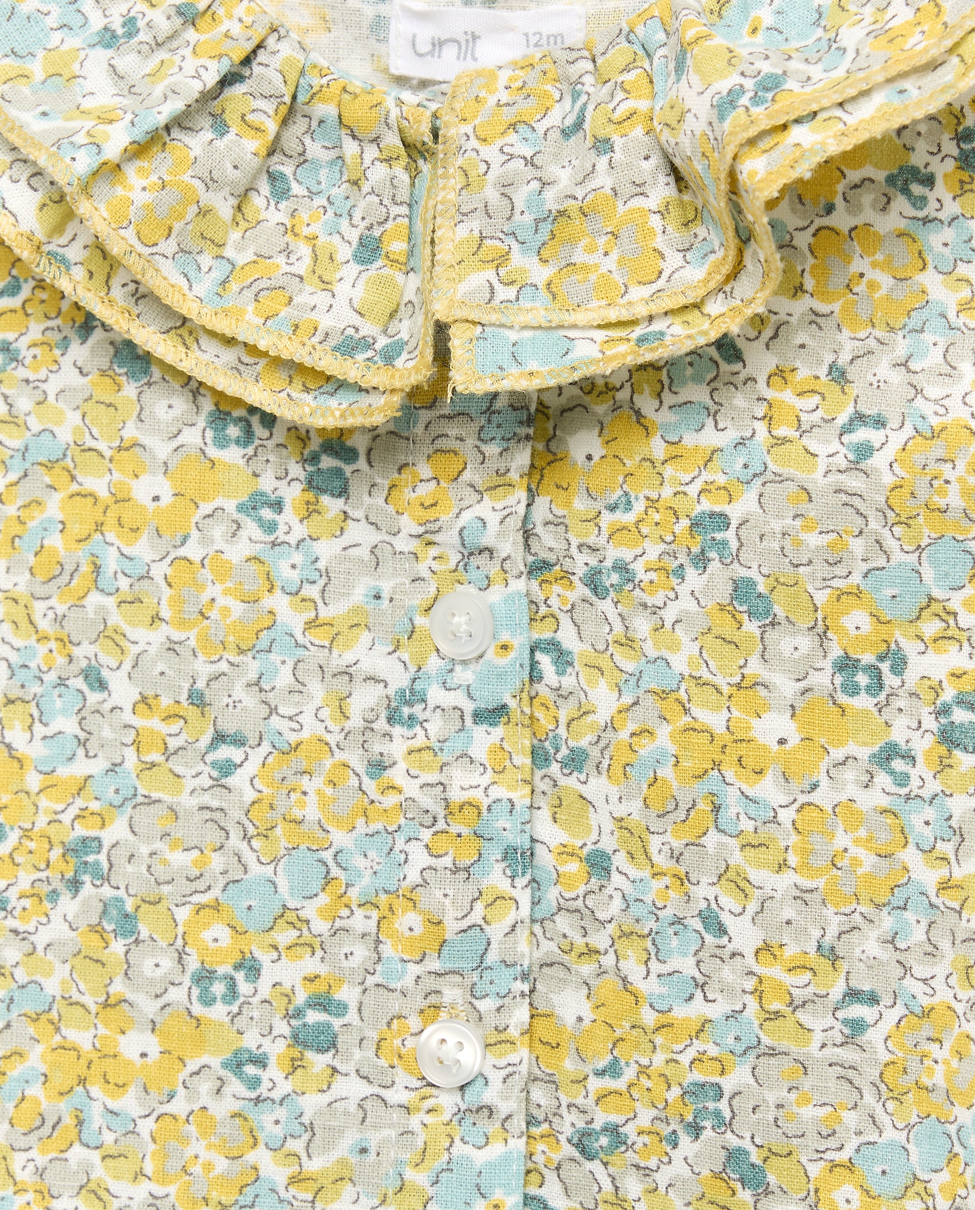 Blusa bebé niña con doble cuello 120 Crudo-3