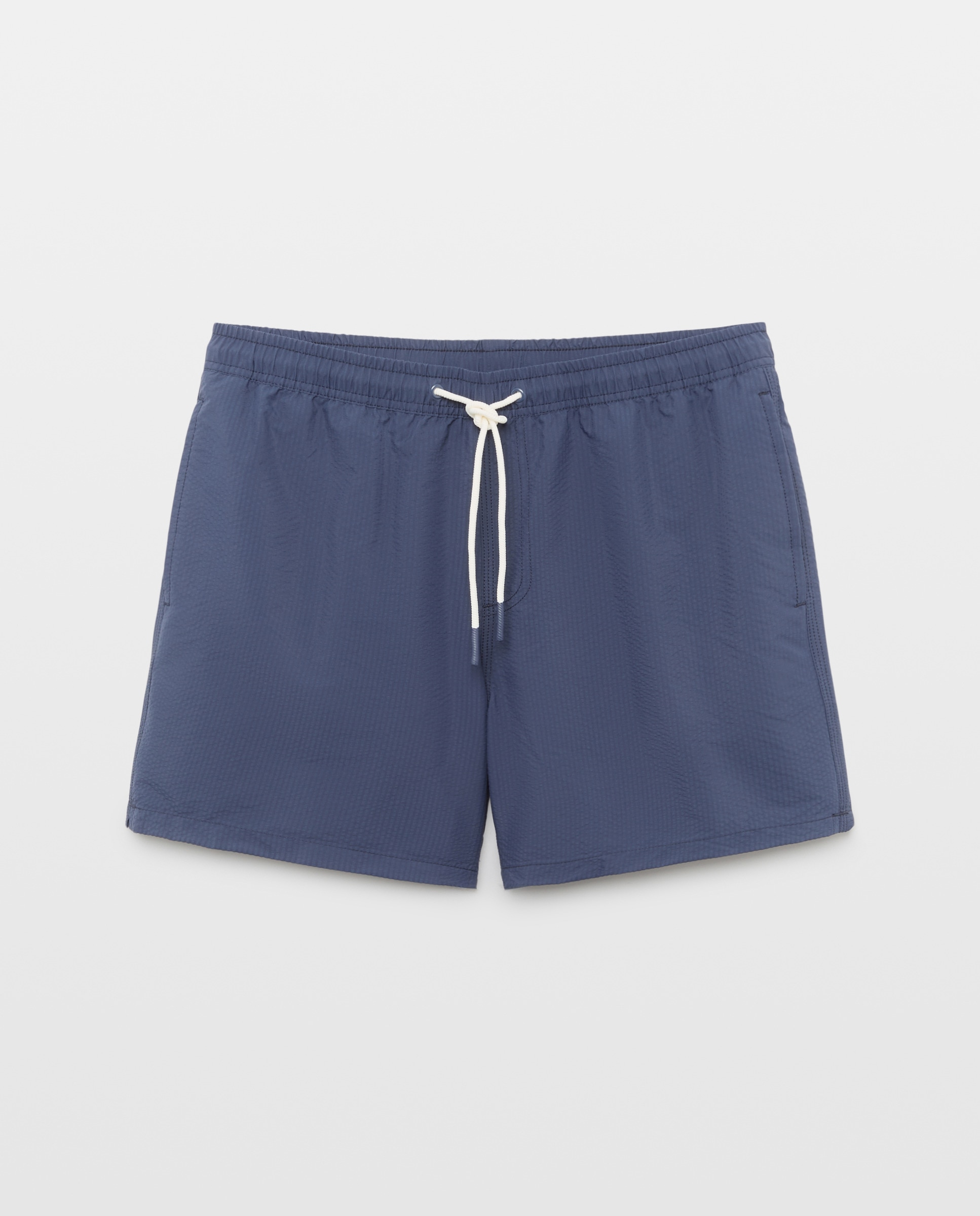 Bañador seersucker hombre Azul marino-3