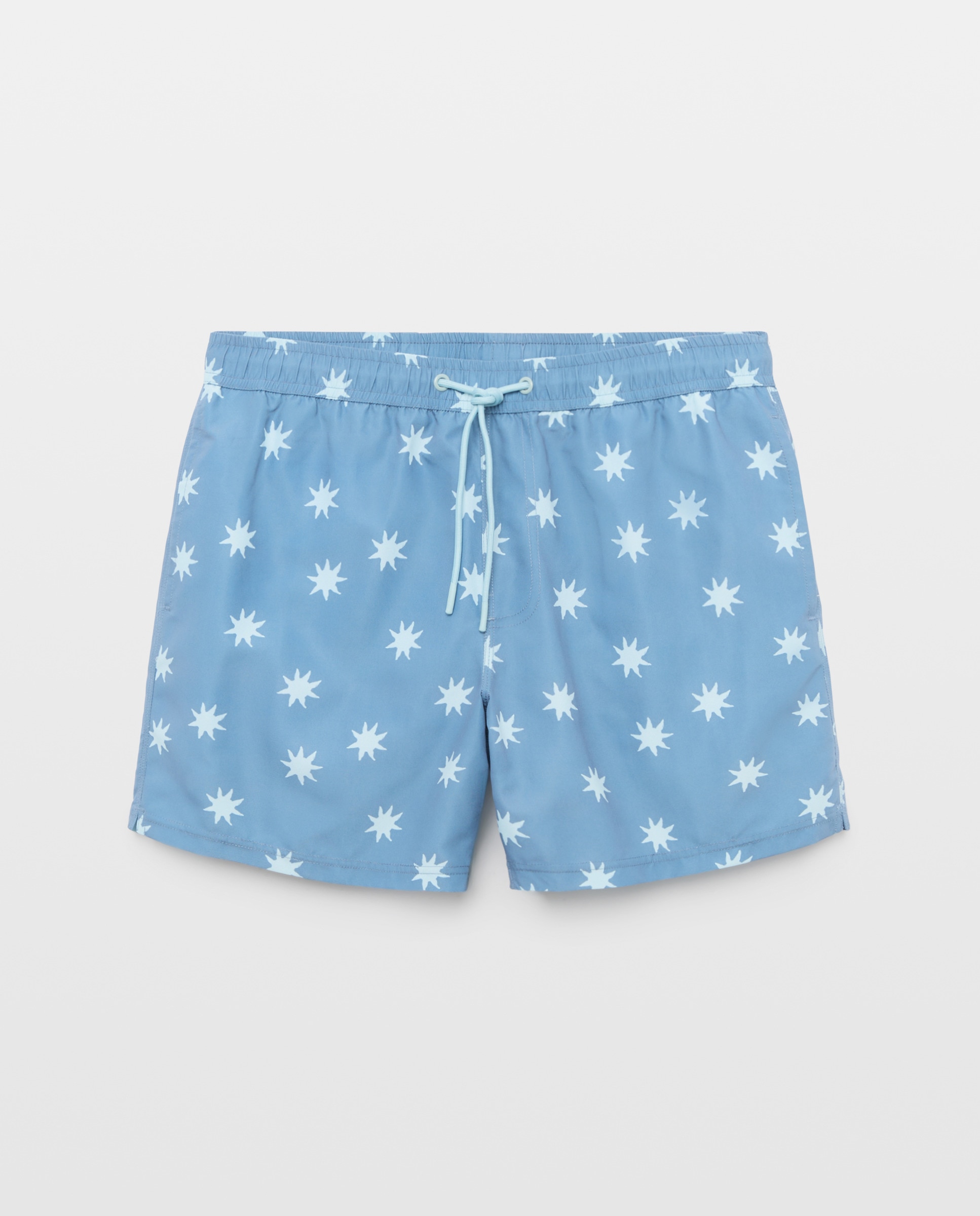 Bañador estampado soles hombre 400 Azul-3