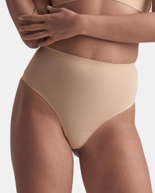 Imagem 0 de Tanga Adelgaçante de Cintura Média de Controlo Ligeiro e Tecido Suave e Invisíveis