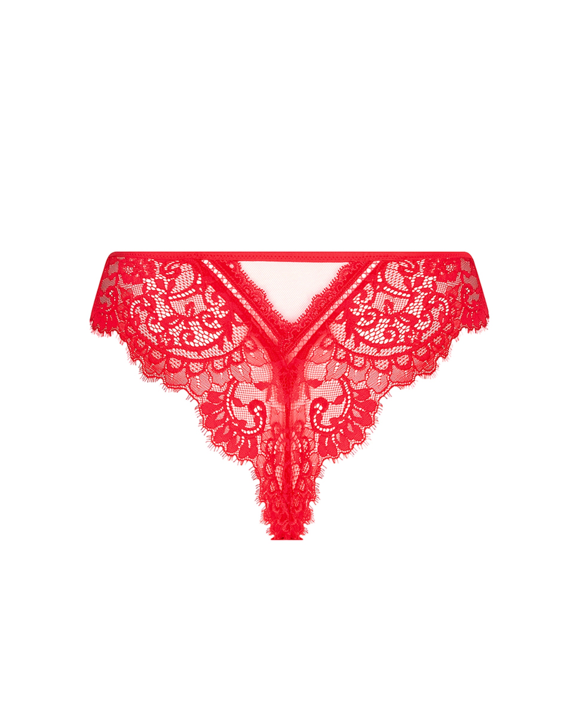 Tanga Fina de Tiras Laterais Rosa-5