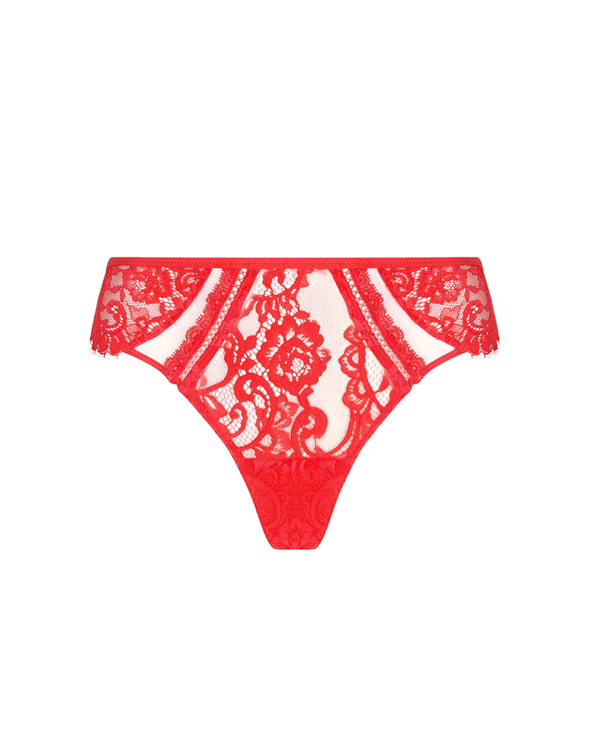 Tanga Fina de Tiras Laterais Rosa-4