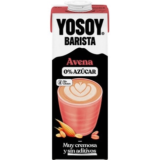 bebida vegetal de avena sin gluten 0% azúcar muy cremosa brik 1 l - Yosoy Barista