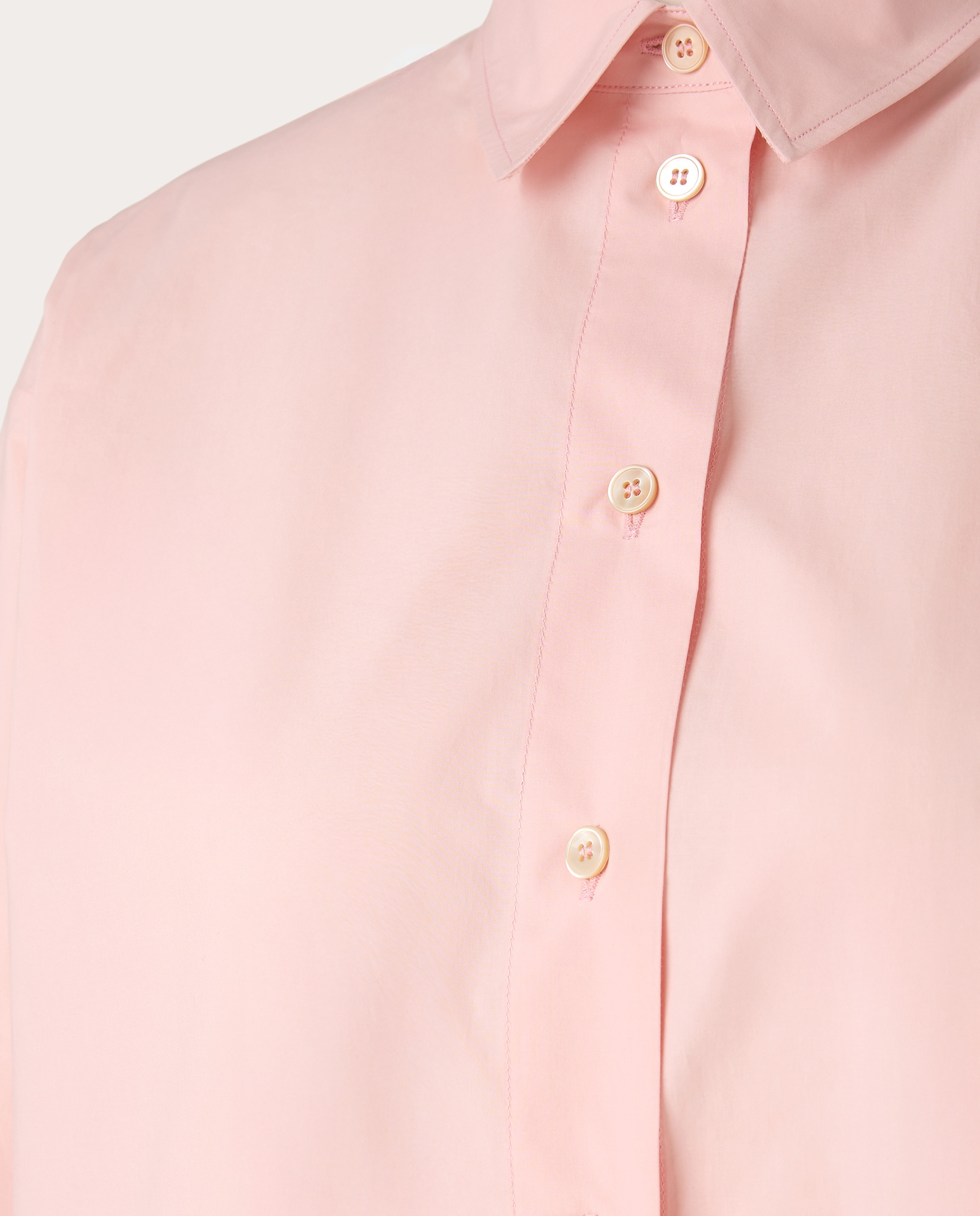 Camisa de algodão Rosa-3