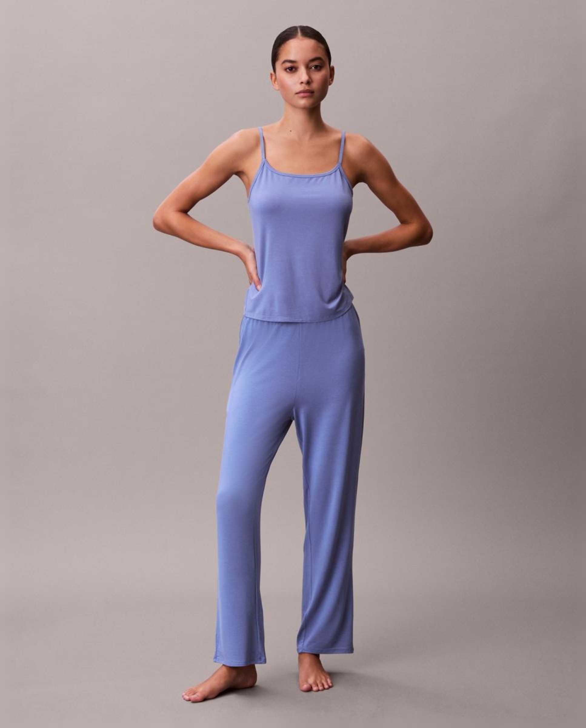 T-shirt de Alças Ultra Soft Modal Azul-6