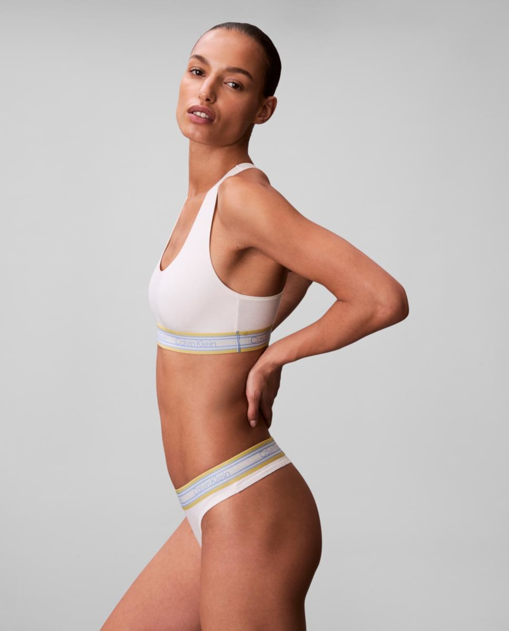 Soutien Bralette sem Copa Moldada Icon Cotton Modal Branco-4