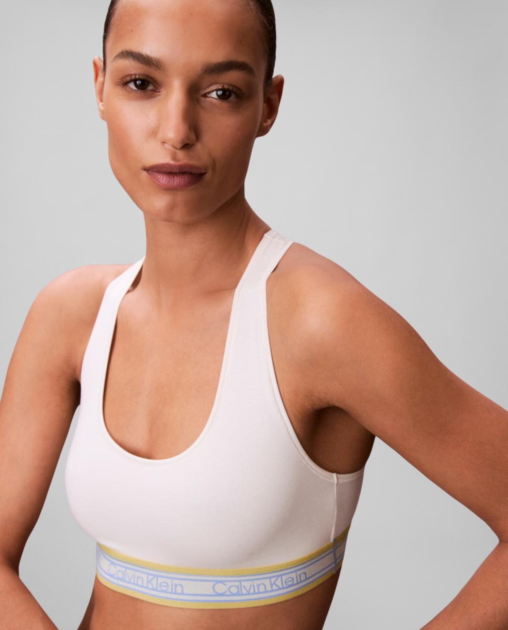 Soutien Bralette sem Copa Moldada Icon Cotton Modal Branco-2
