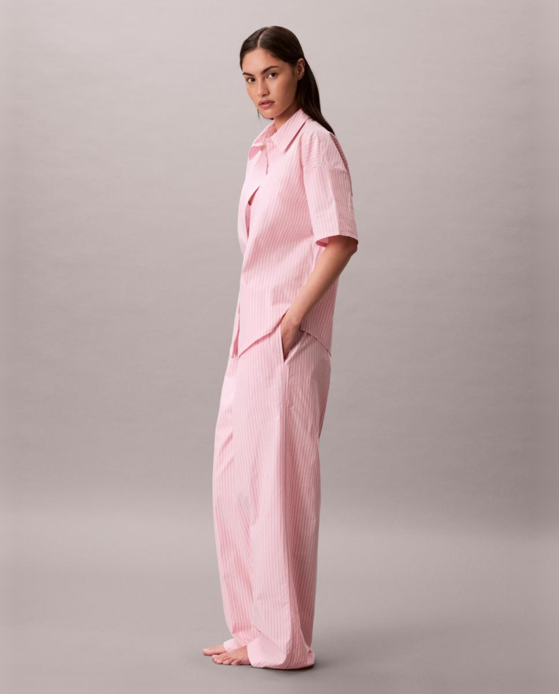 Conjunto de Pijama Cotton Poplin Rosa-5