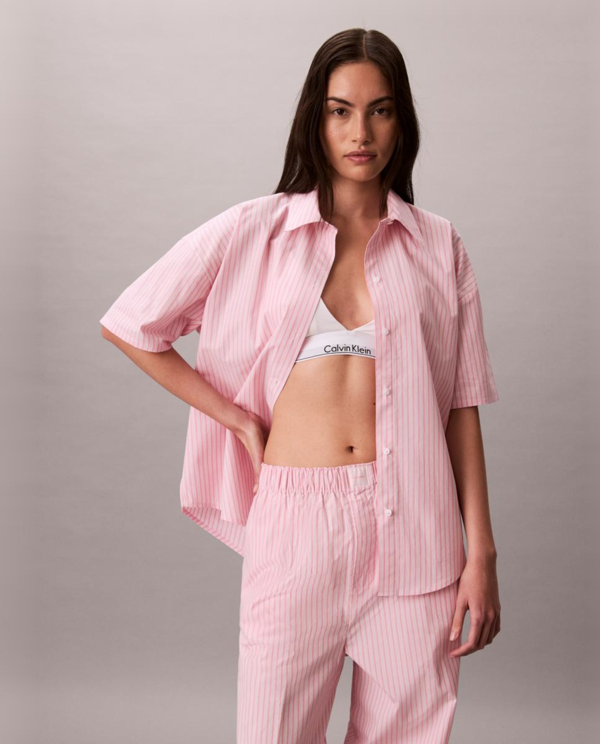 Conjunto de Pijama Cotton Poplin Rosa-2