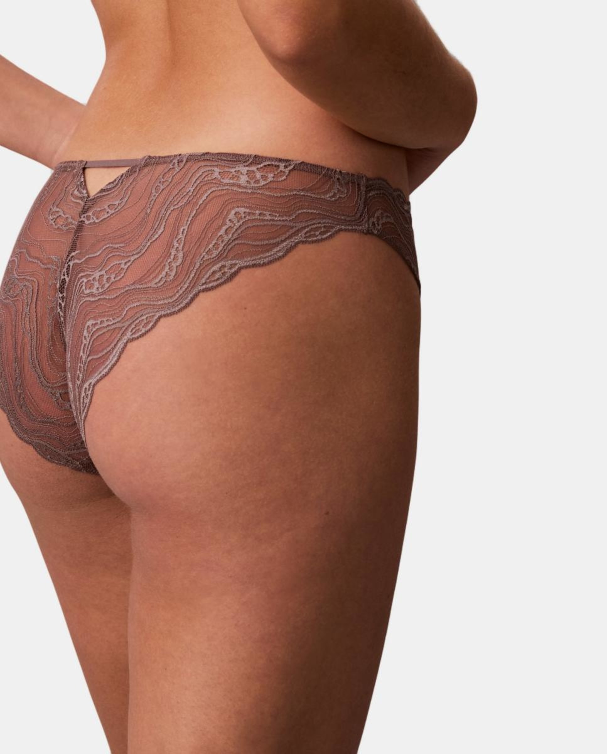 Cueca Individual Sensual Stretch Lace Rosa-4