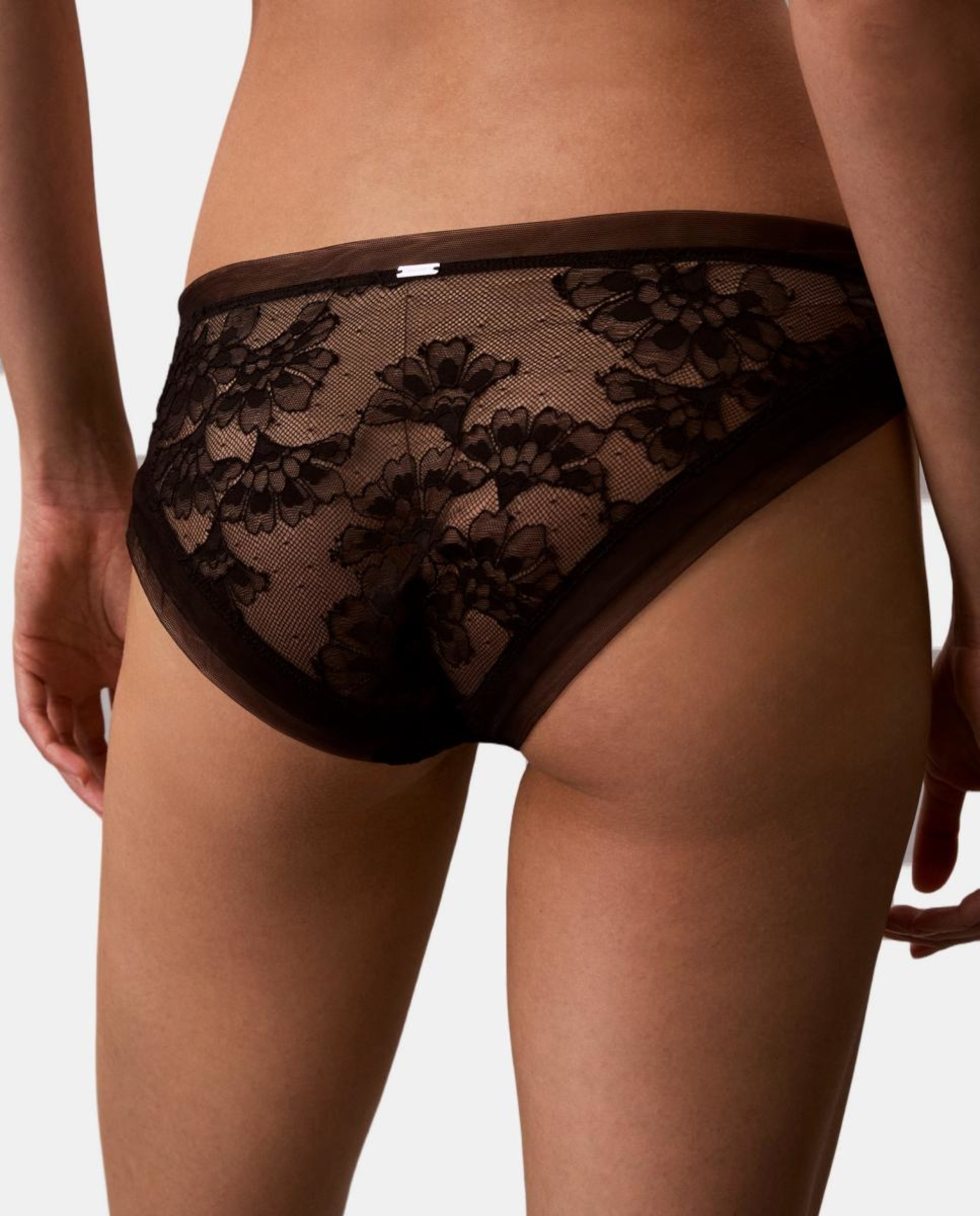 Cueca com Renda CK Black Bridal Preto-4