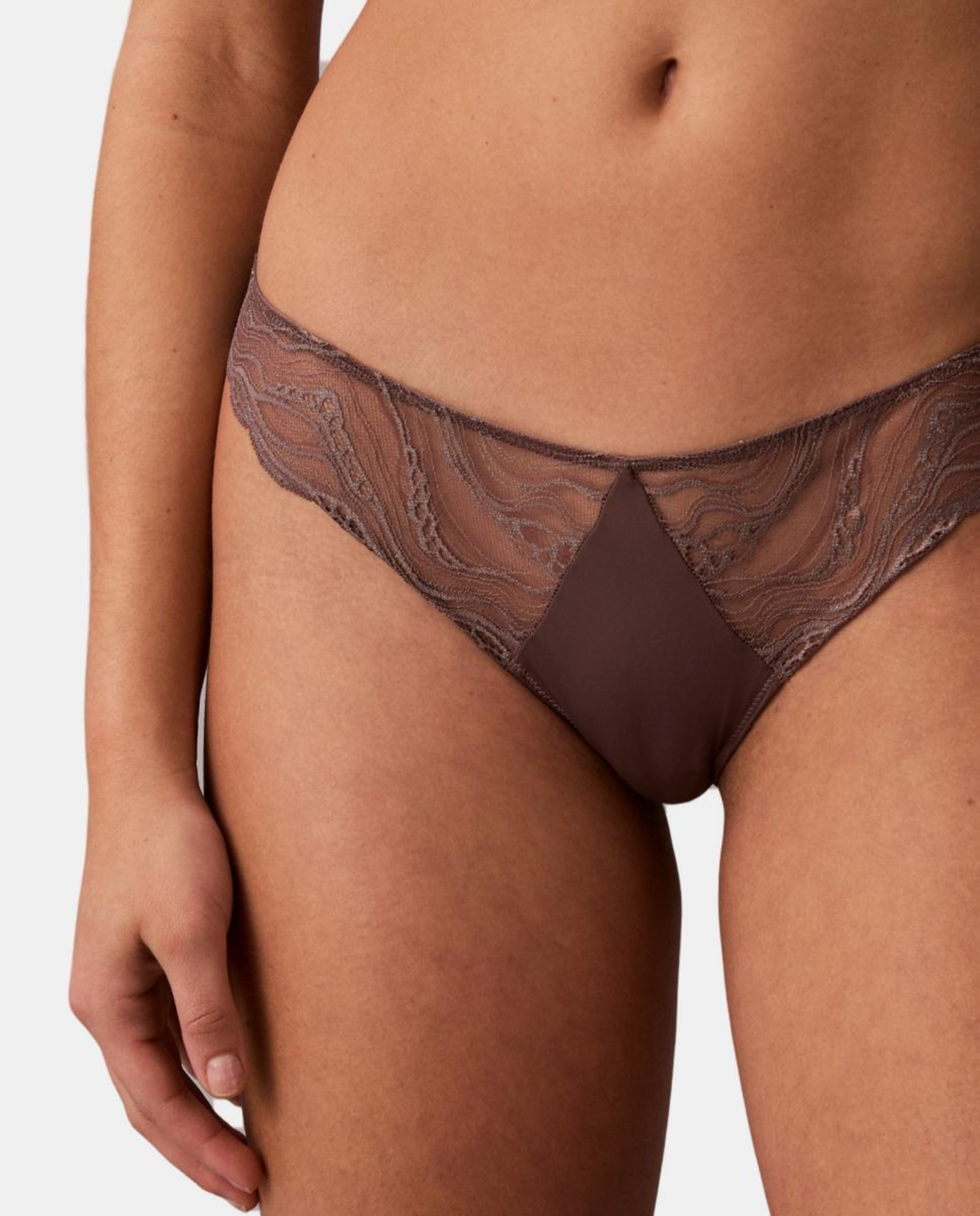 Imagem 0 de Tanga de Renda Sensual Stretch Lace