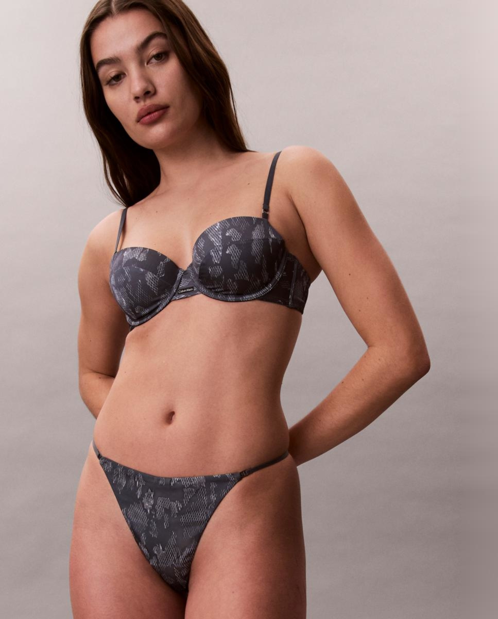 Tanga Signature Satin Cinzento-escuro-4