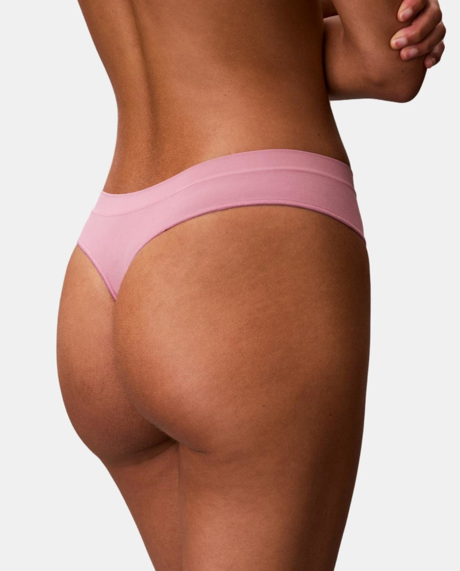 Tanga Bonded Flex Seamless Rosa-4