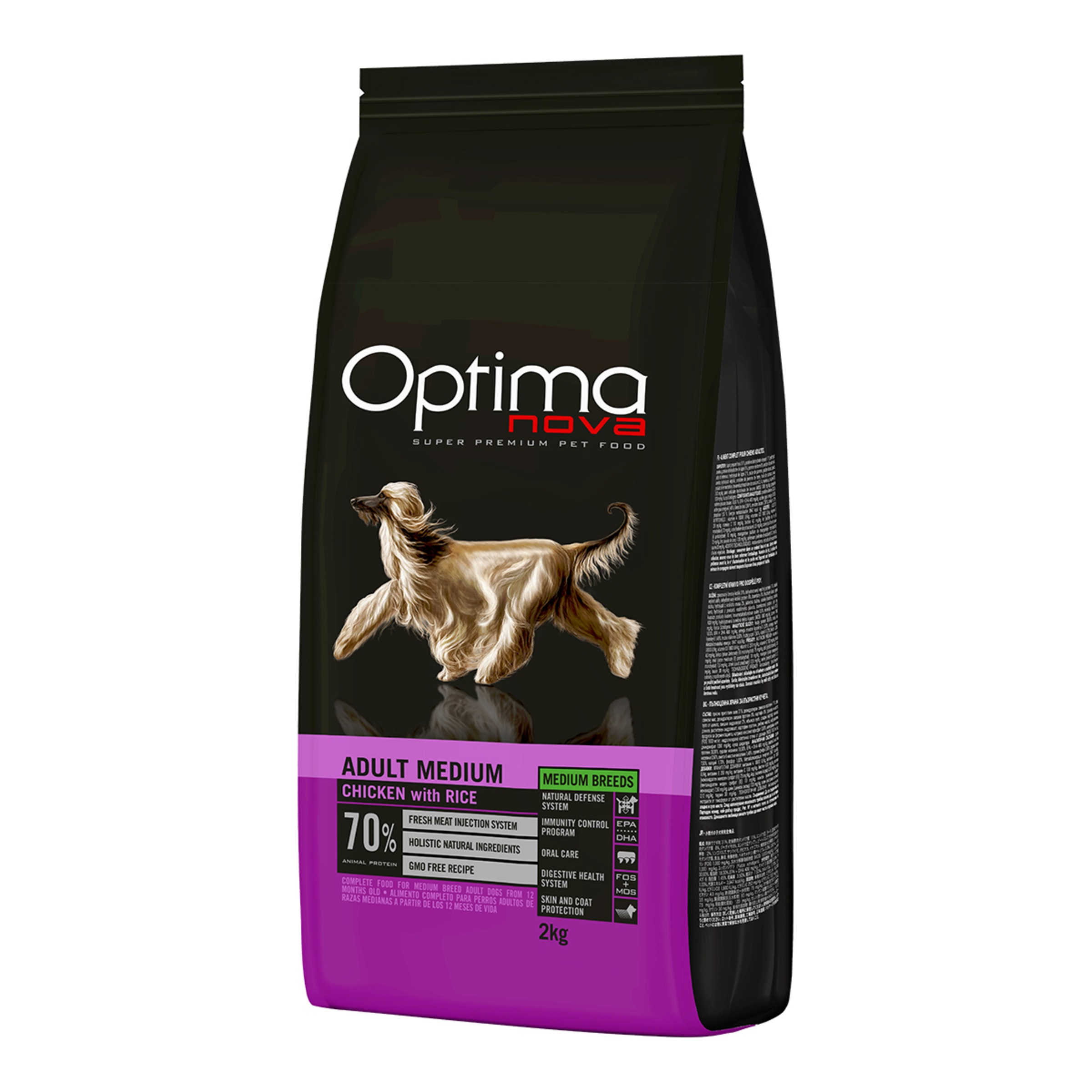 Imagen 0 de Pienso para perros adultos medianos Optima Nova pollo y arroz