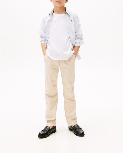 Imagen 0 de Pantalón de niño largo estilo chino y cintura ajustable