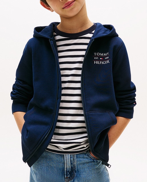 Imagen 0 de Sudadera de niño con capucha y cremallera