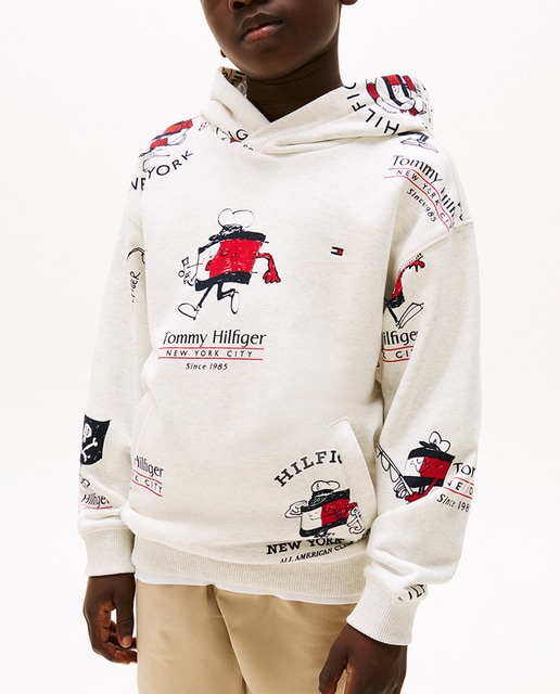 Imagen 0 de Sudadera de bebé niño con capucha con estampado