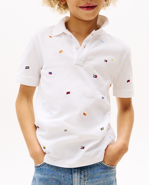 Imagen 0 de Polo de bebé niño de manga corta con estampado con logo en el pecho