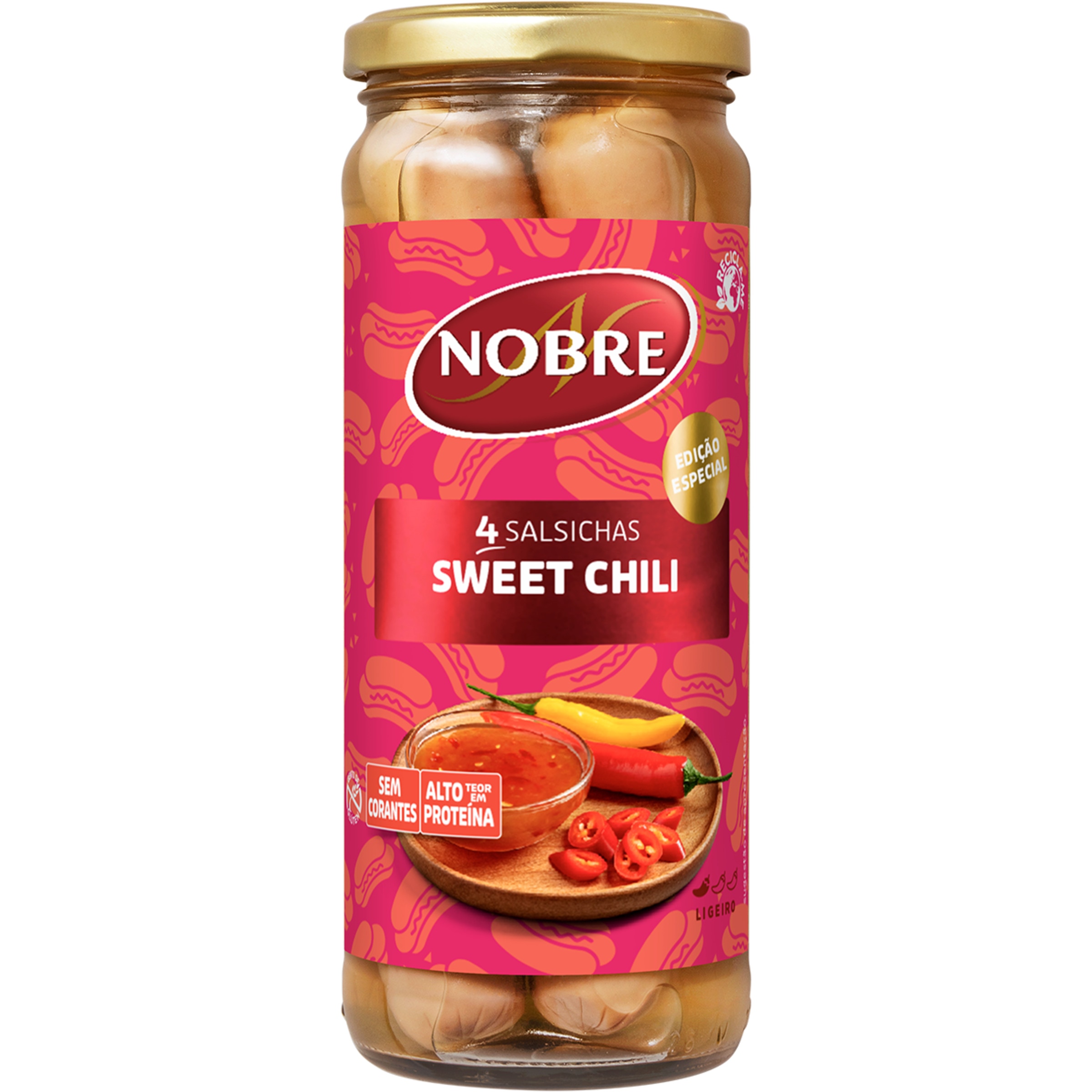 Salsichas Hot Dog Mostarda e Mel frasco 210 g