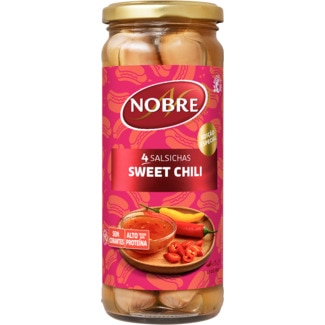 Salsichas Hot Dog Mostarda e Mel frasco 210 g - Nobre