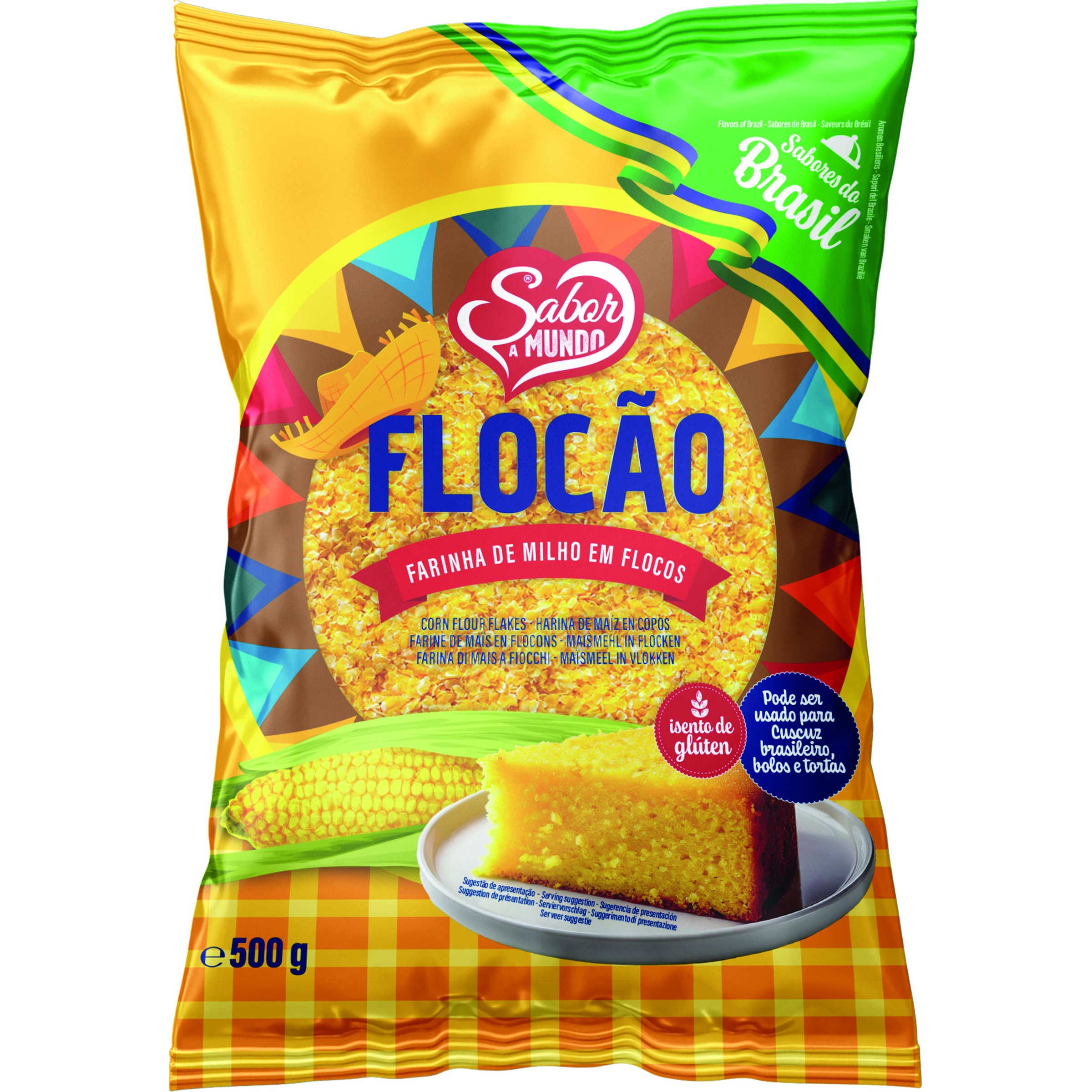 Flocão de Milho embalagem 500 g