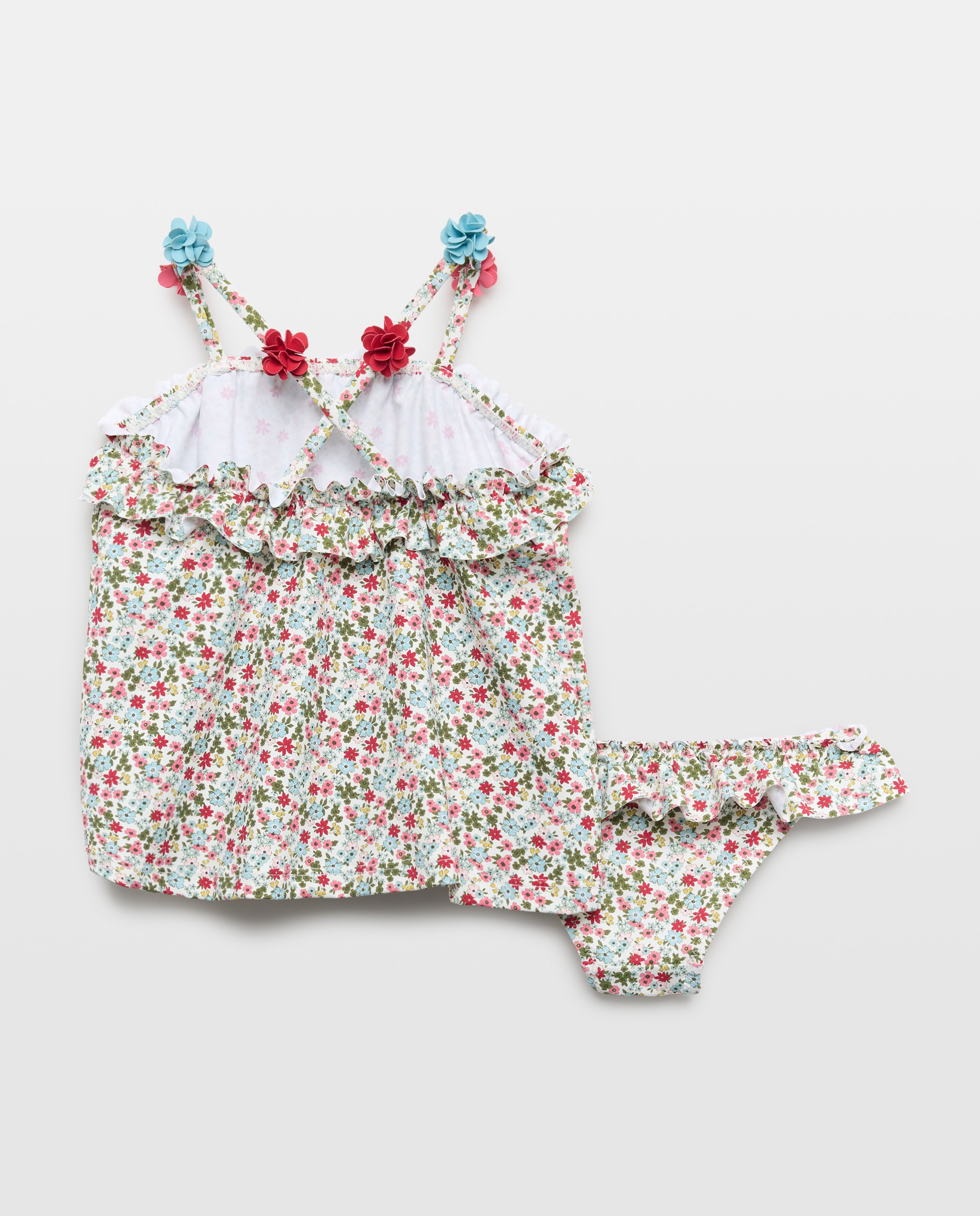 Conjunto de Banho Estampado de Bebé Azul-2