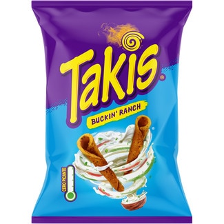rollitos de maíz Buckin Ranch cero picante bolsa 130 g - Takis