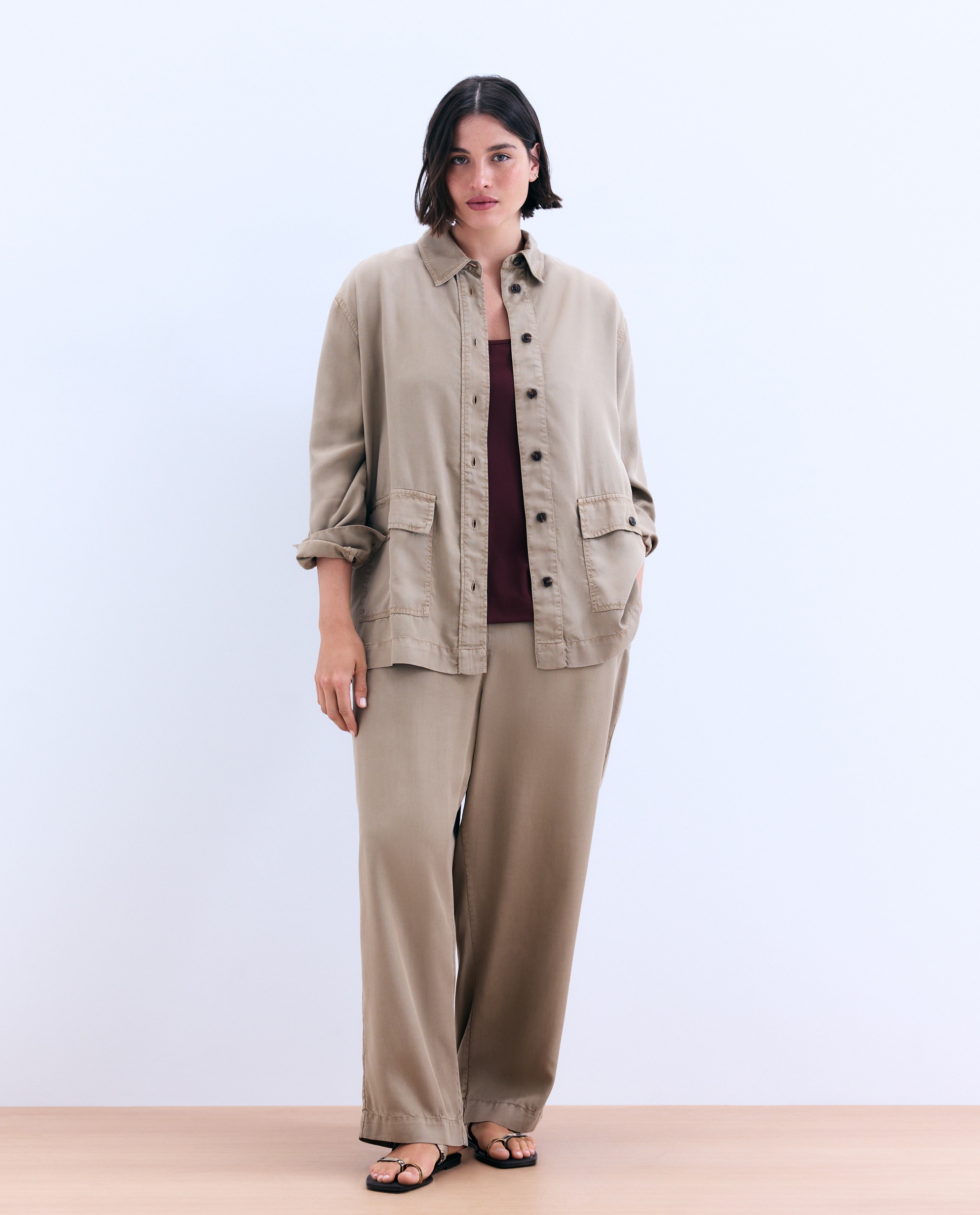 Imagem 0 de Calças Fluidas de Lyocell