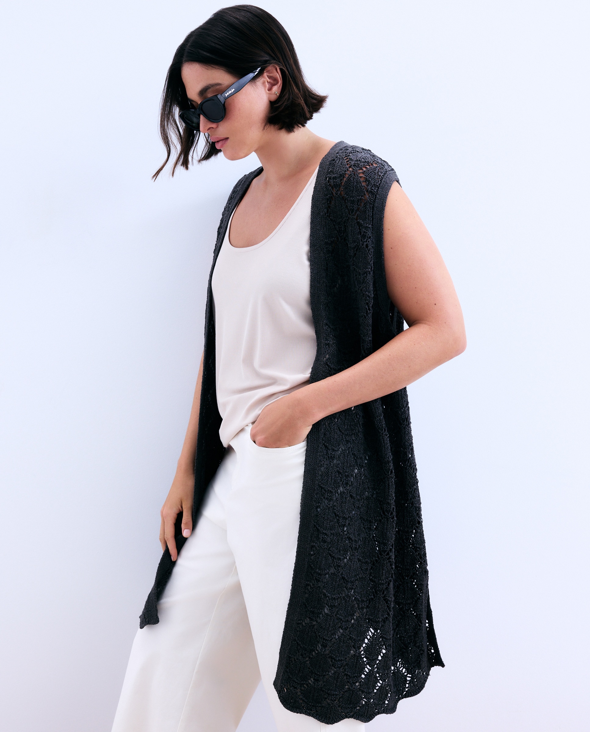 Imagem 0 de Colete de Tricot com Fita