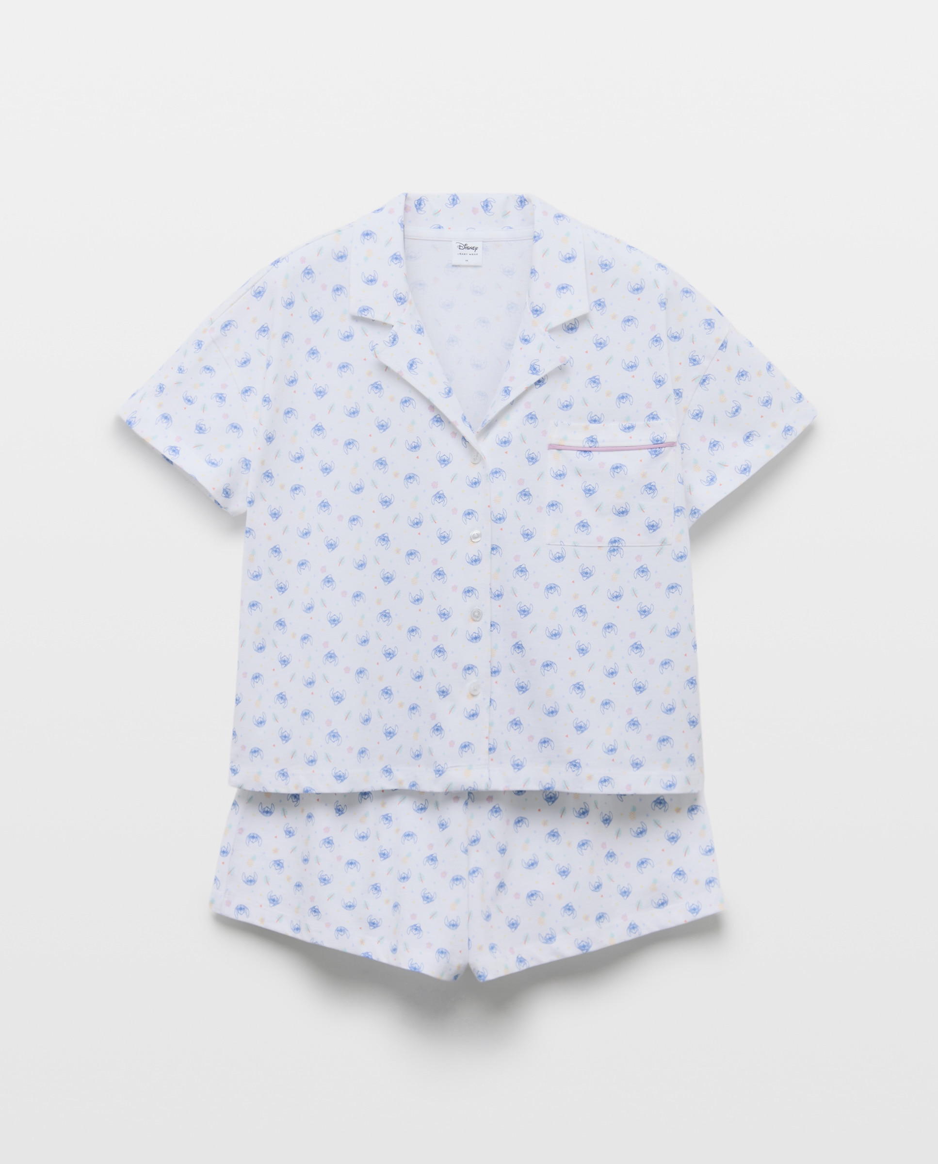 Pijama Stitch com Ananases 284 Lilás-3