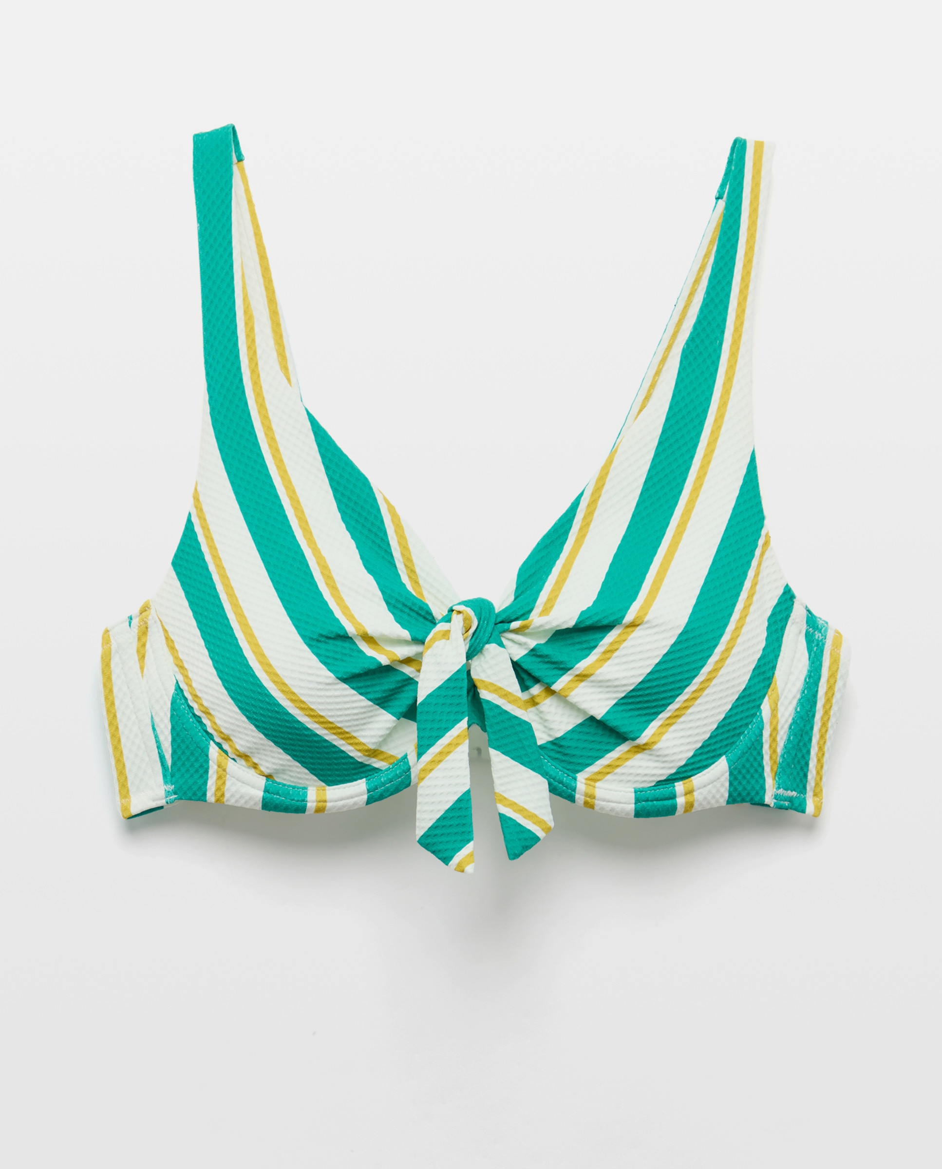 Imagen 4 de Top de bikini copa D con detalle lazo - Énfasis - Verde Verde