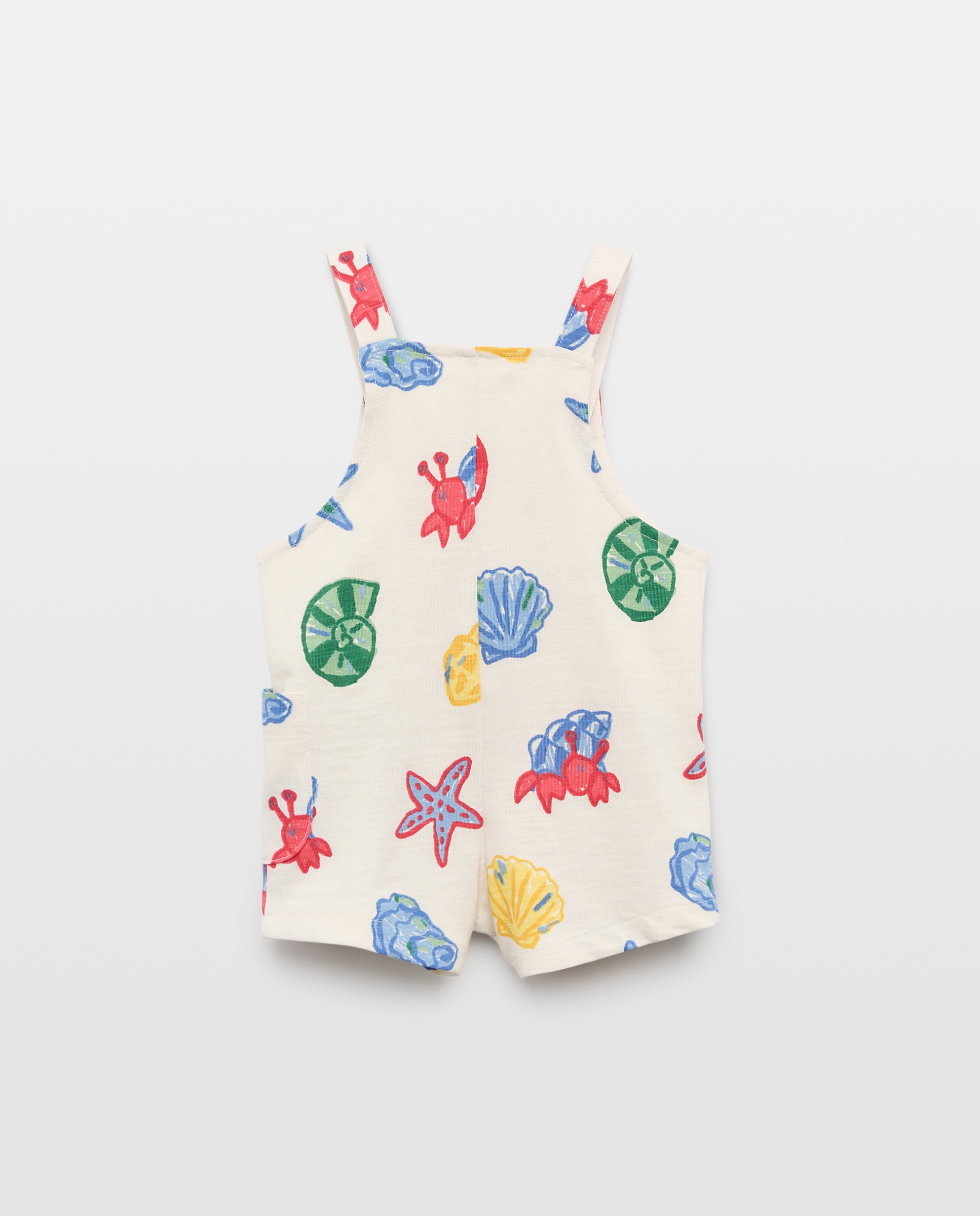 Jardineiras e T-shirt Estampada de Bebé Baby El Corte Inglés Multicolor-2