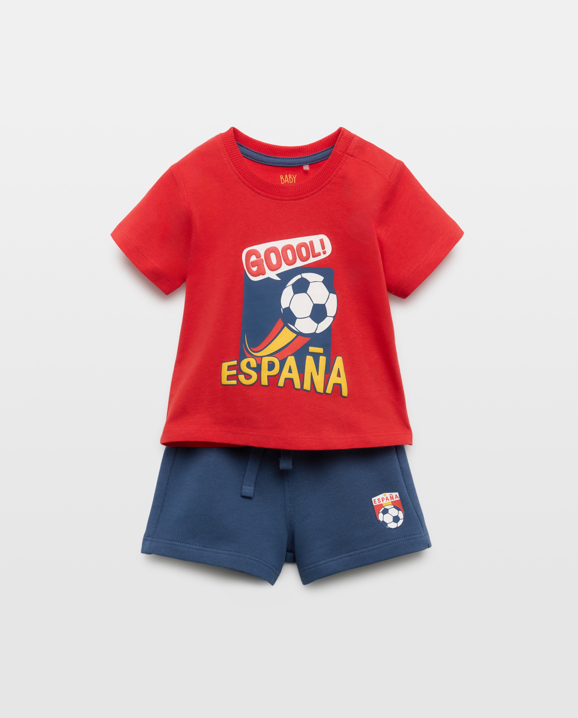 Imagem 0 de Conjunto de 2 Peças Curtas de Bebé: T-shirt e Calções