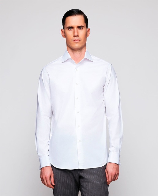 Imagem 0 de Camisa Clássica Lisa com Manga Comprida Tamanhos Grandes