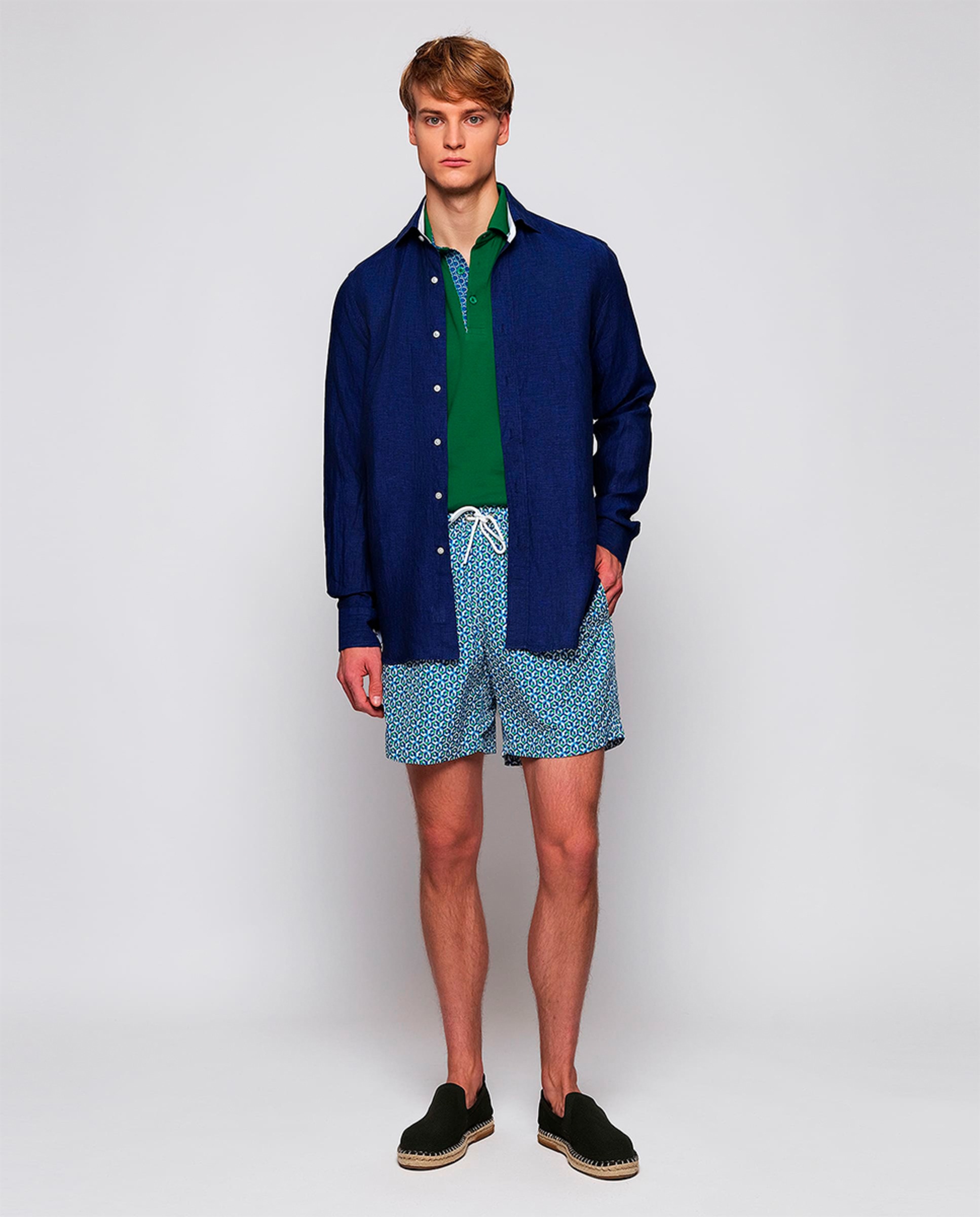 Imagem 0 de Calções de Banho com Estampado Geométrico Tamanhos Grandes