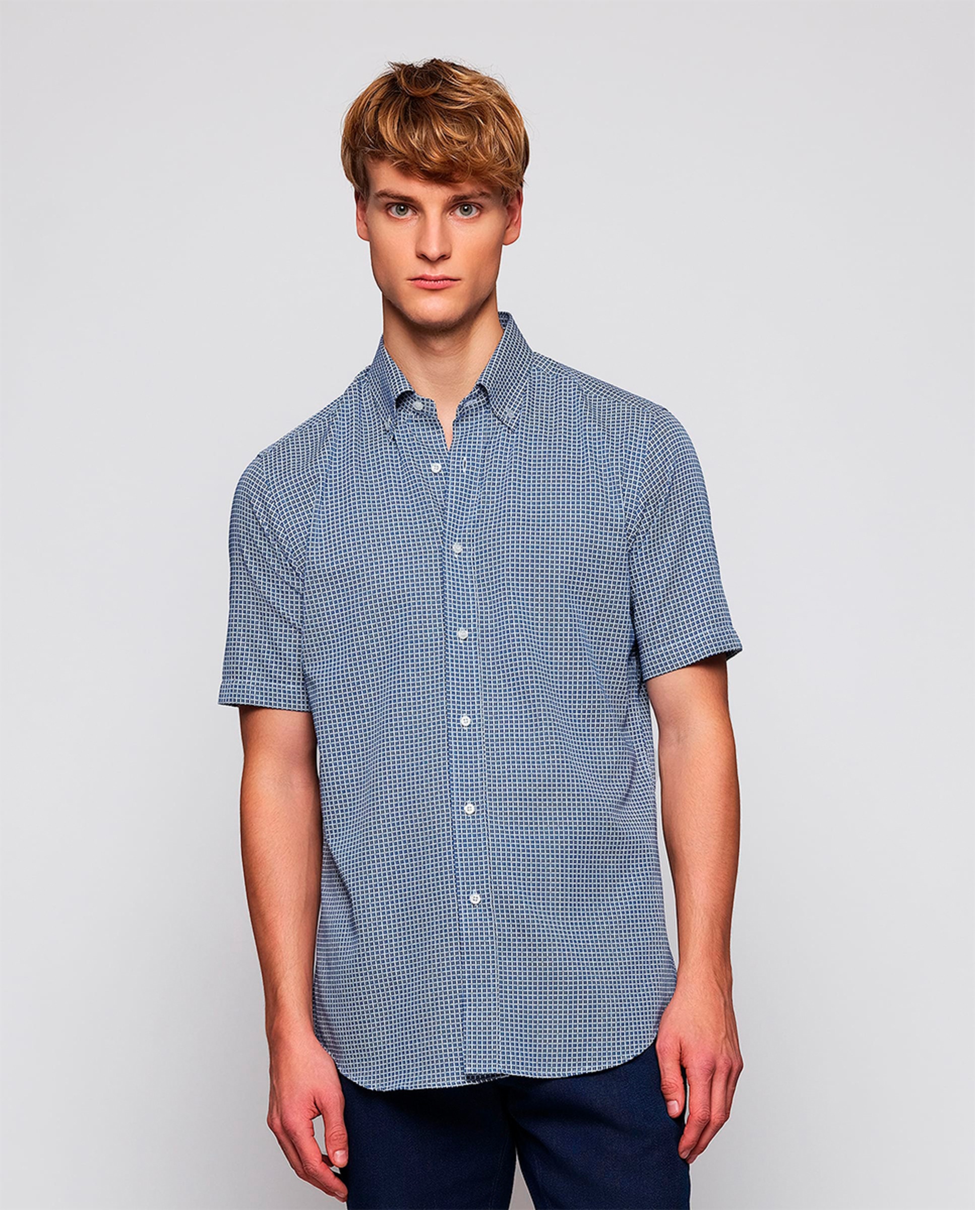 Imagem 0 de Camisa Casual de Manga Curta com Estampado Tamanhos Grandes