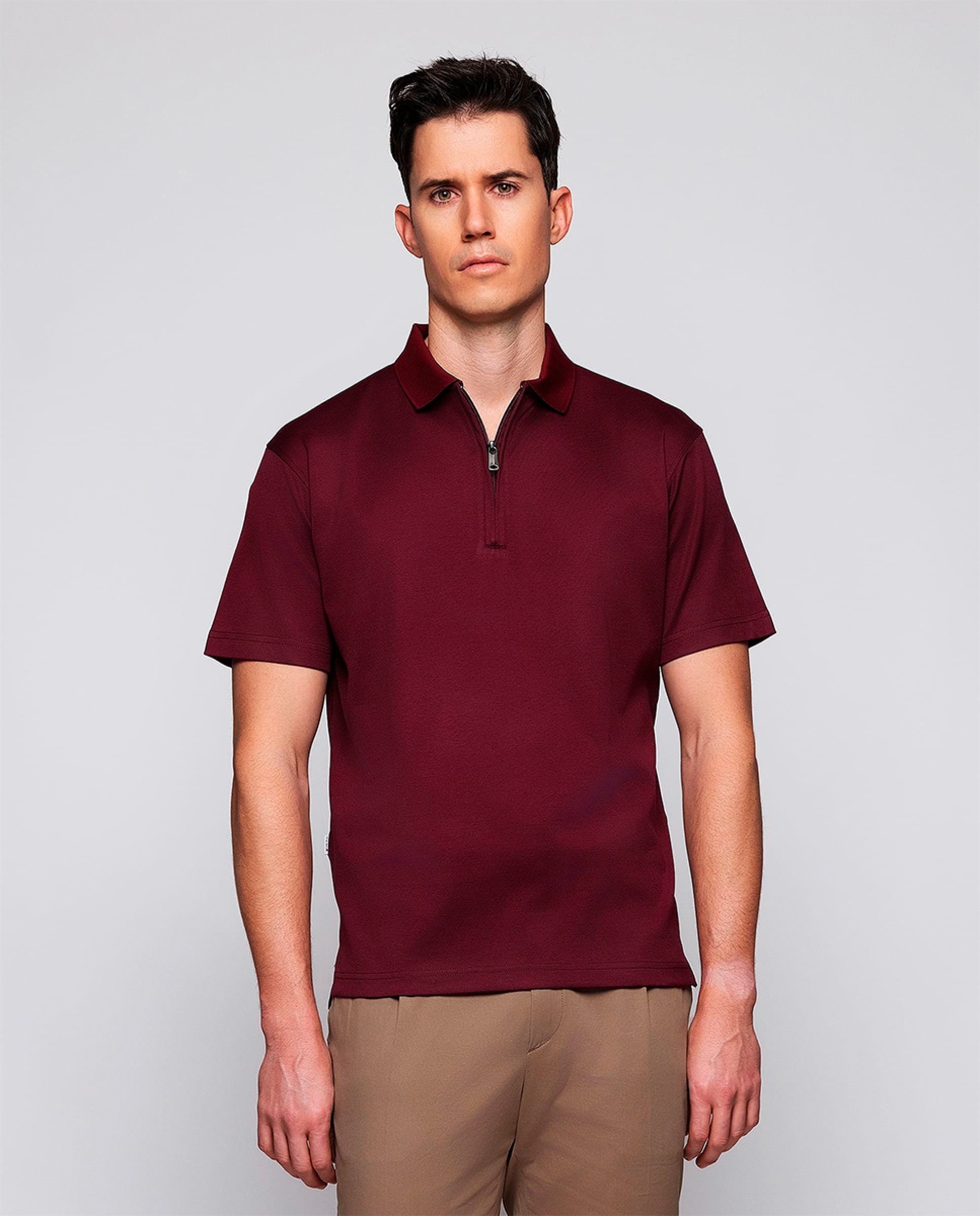 Imagem 0 de Polo de Manga Curta com Fecho de Correr Tamanhos Grandes