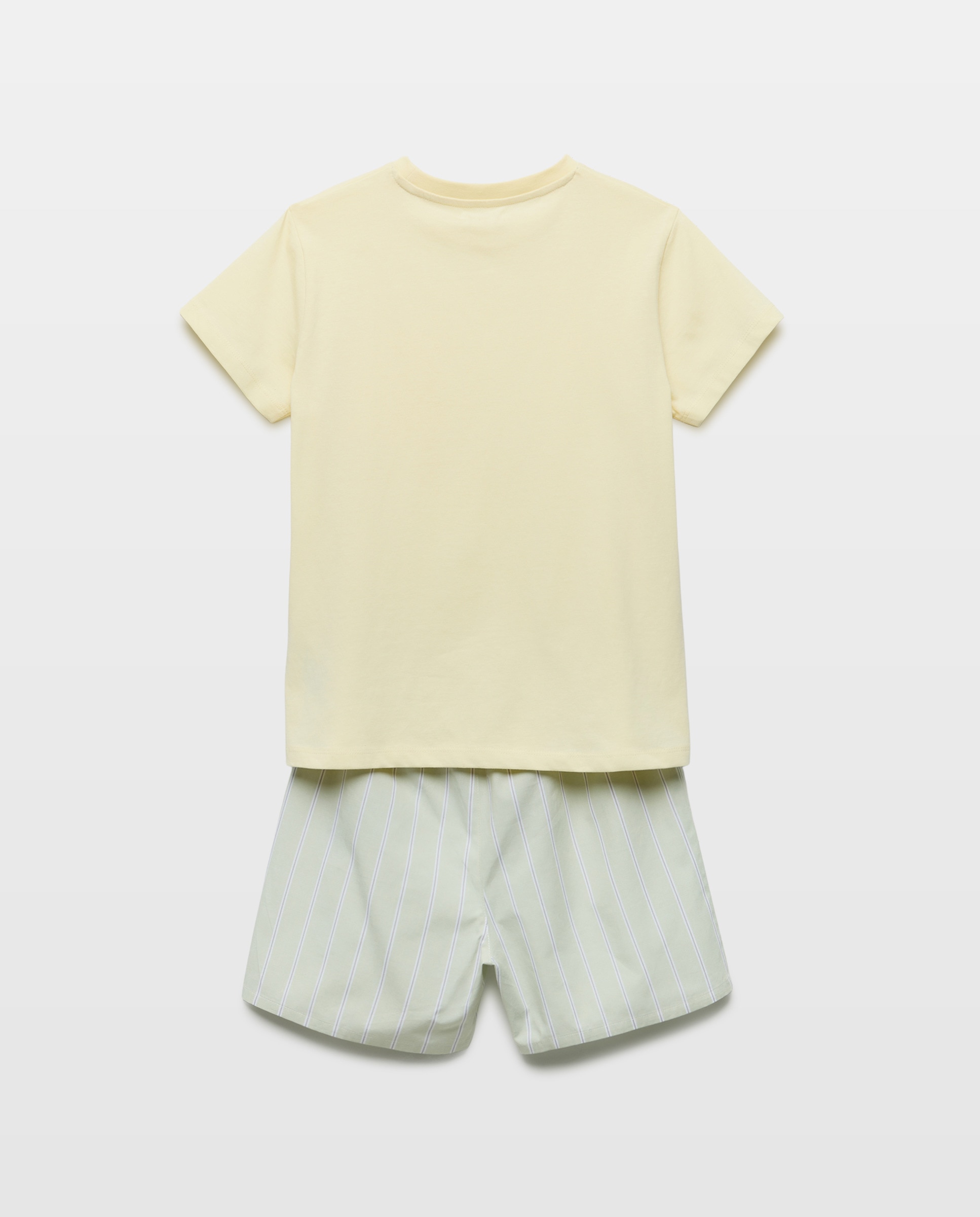 Pijama de niño combinado corto 310 Amarillo claro-2