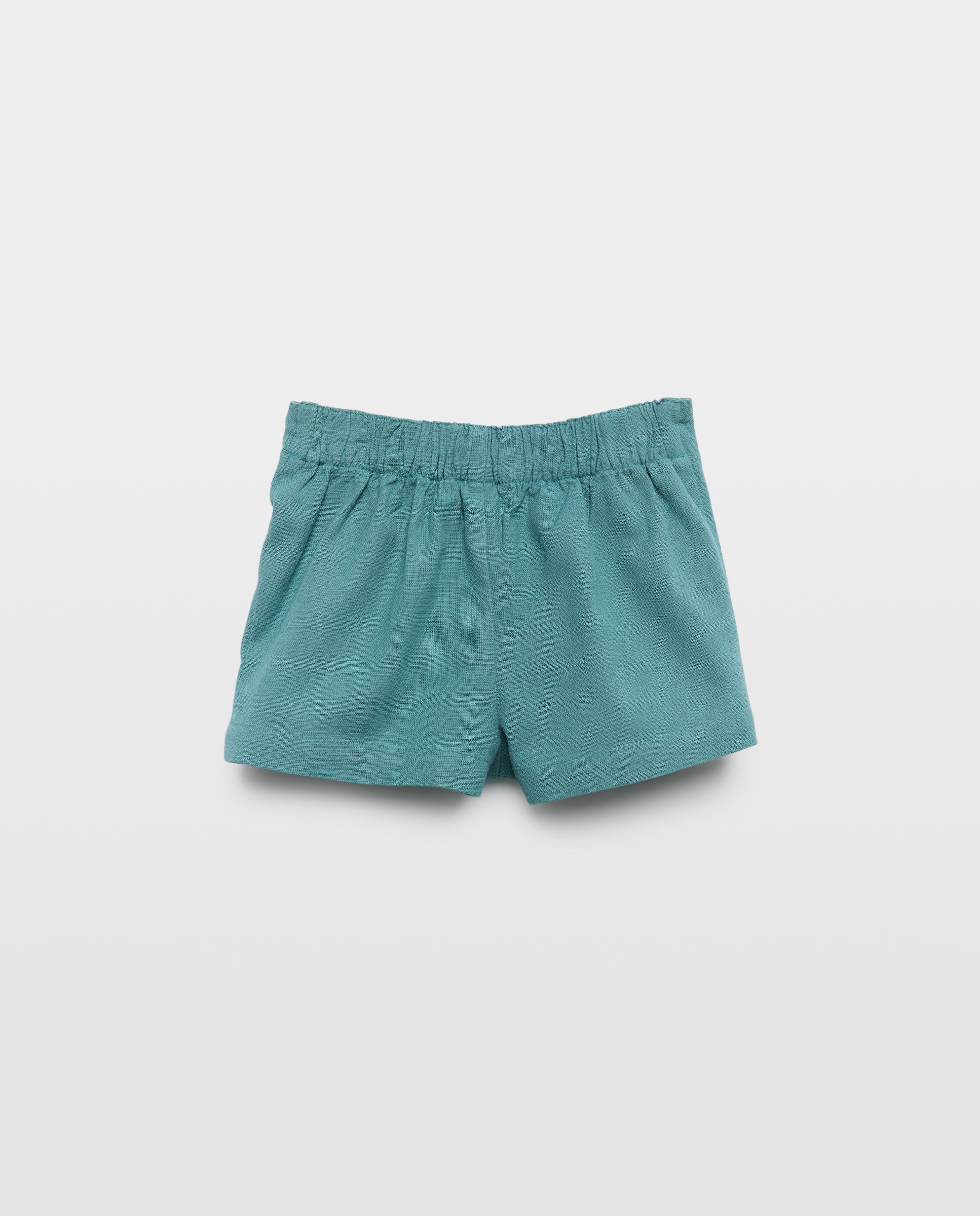 Short bebé niña con botones delanteros Verde Pato-2