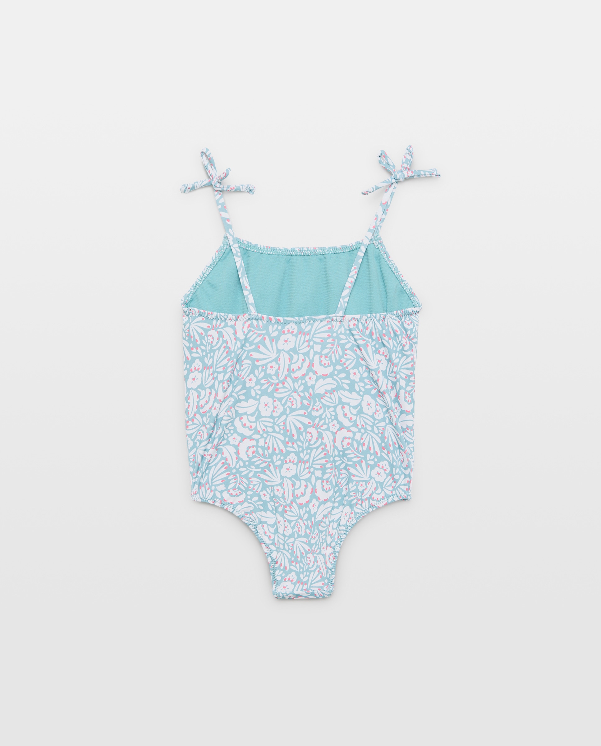 Bañador de bebé básico mancha 450 Turquesa-2