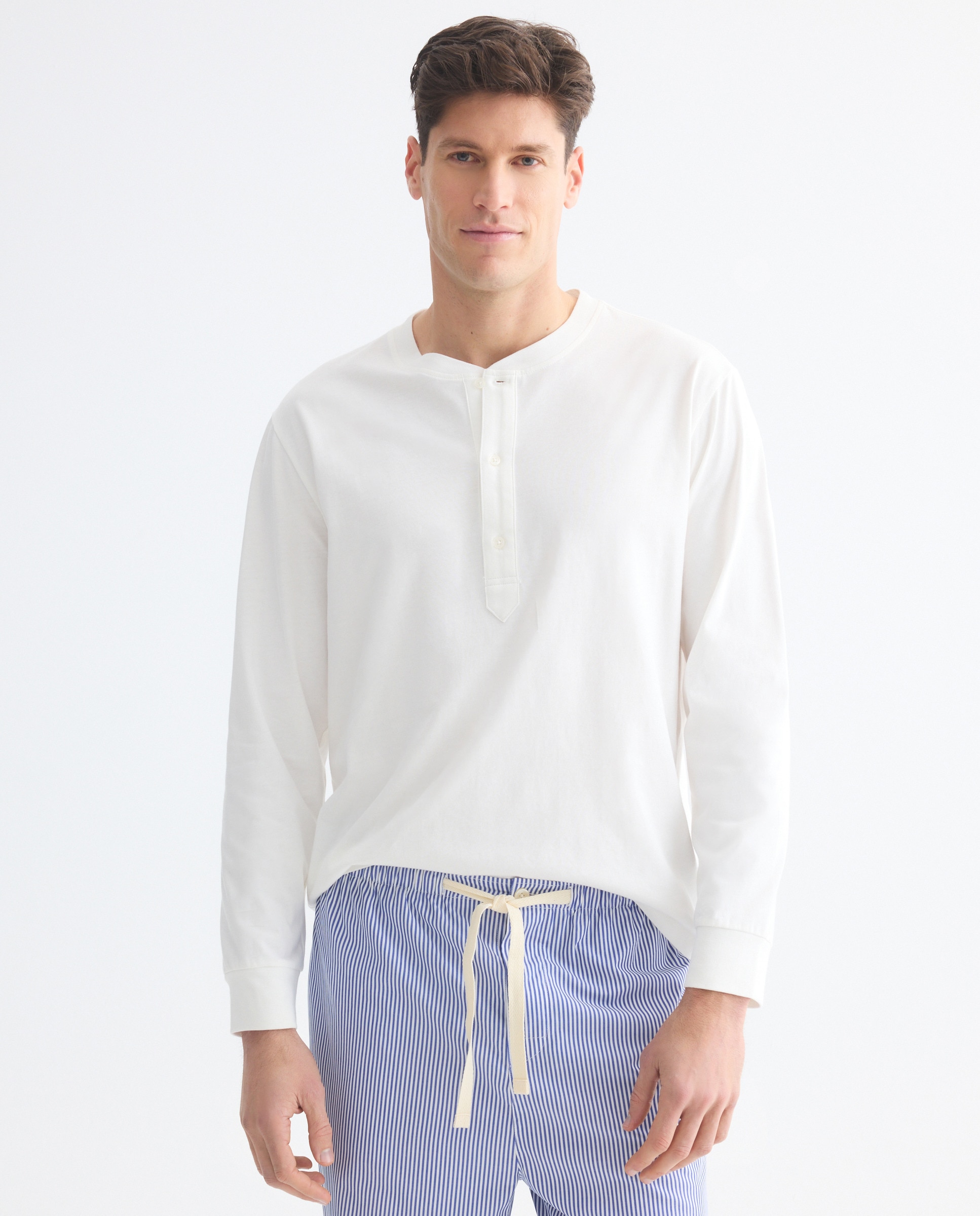 Imagem 0 de Camisola de Algodão Sustentável com Gola Tipo Padeiro e Manga Comprida