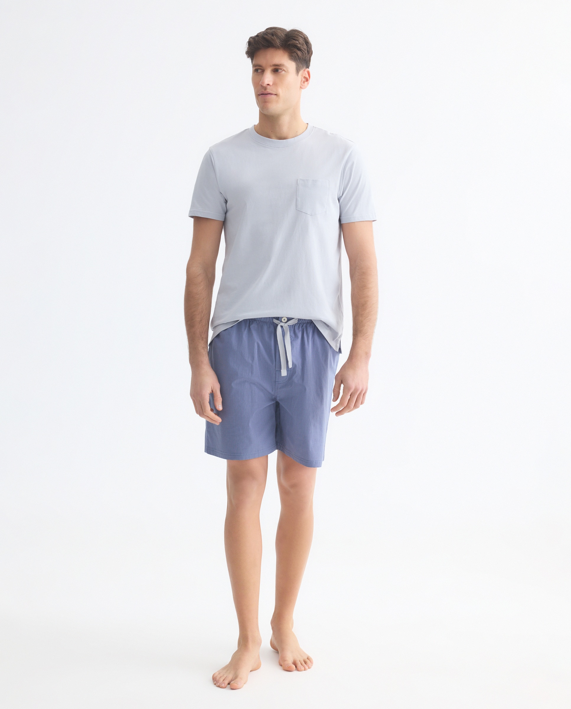 Imagen 0 de Pijama hombre algodón combinado corto