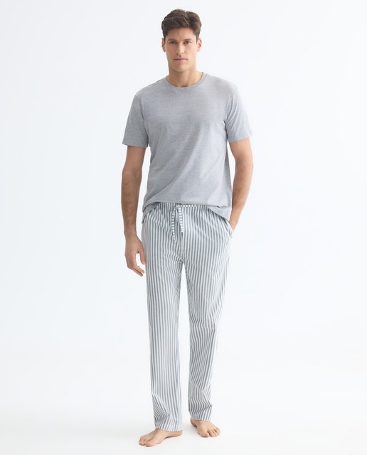 Imagen 0 de Pijama hombre combinado camiseta y  pantalón largo algodón