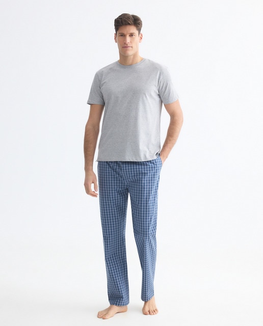 Imagen 0 de Pijama hombre combinado camiseta y  pantalón largo algodón
