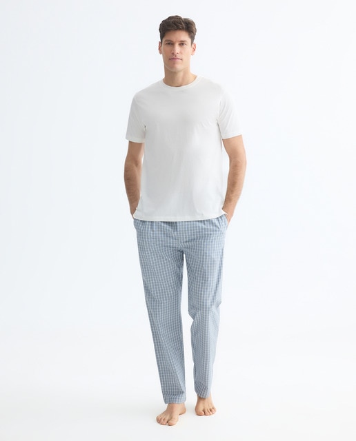 Imagen 0 de Pijama hombre combinado camiseta y  pantalón largo algodón
