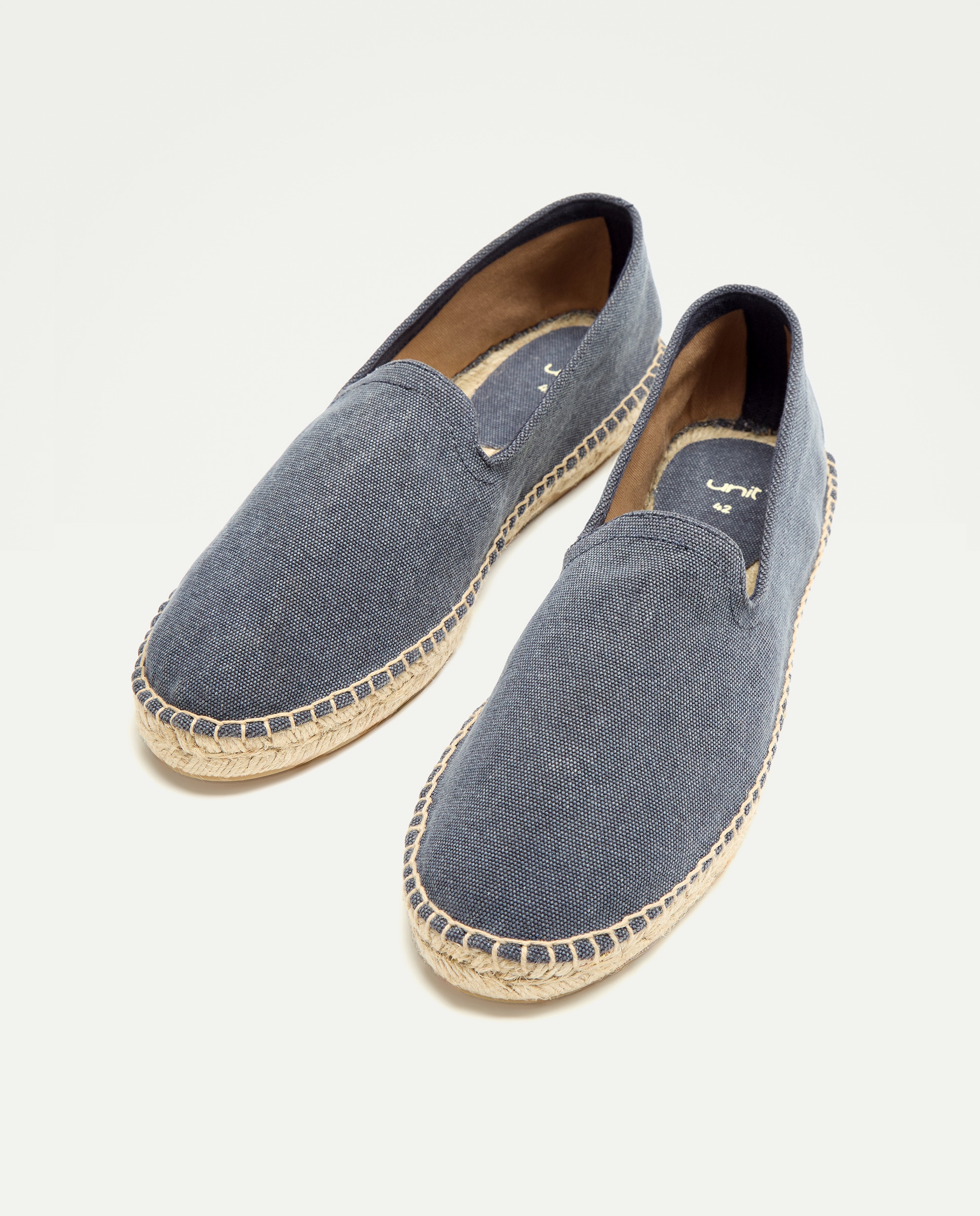 Alpargata lona lavada de hombre con piso de yute Azul marino-2